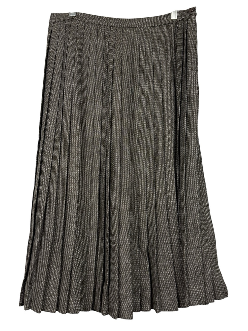 Vintage Wool Knife Pleated Academia Fall Skirt